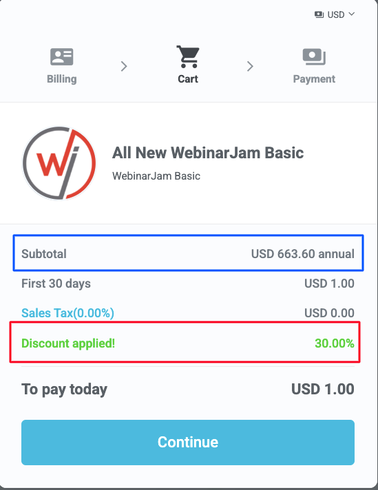 Webinarjam coupon